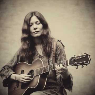 Female Singer with acoustic guitar