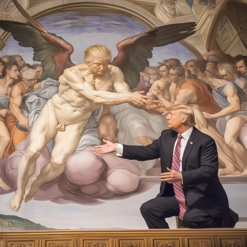 Trump is god, or is it the other way round?