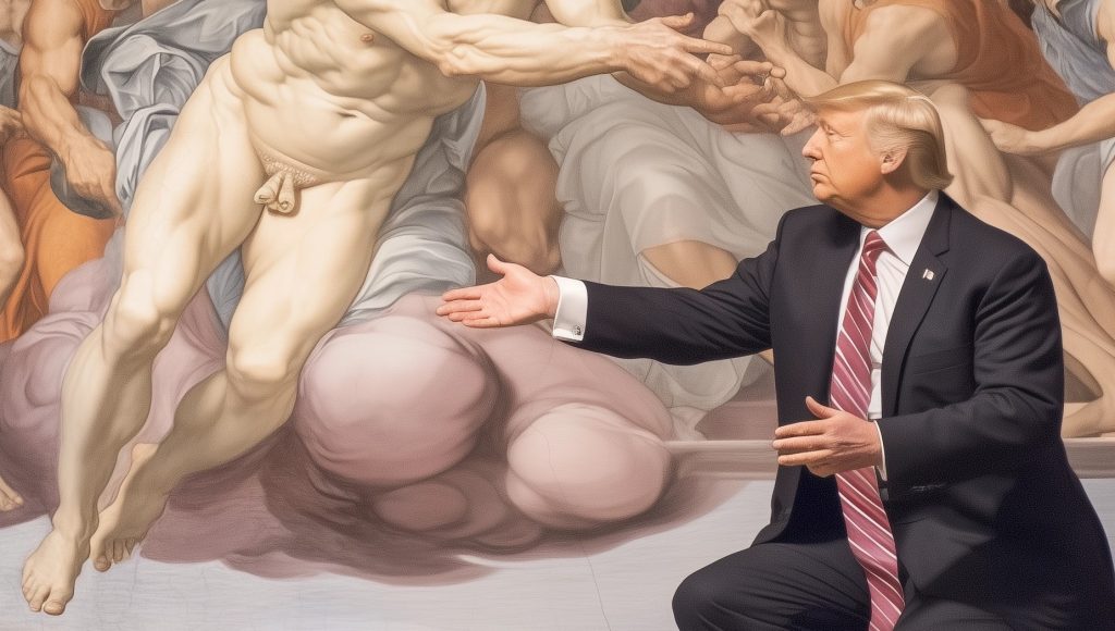 Trump in the Sistine Chapel