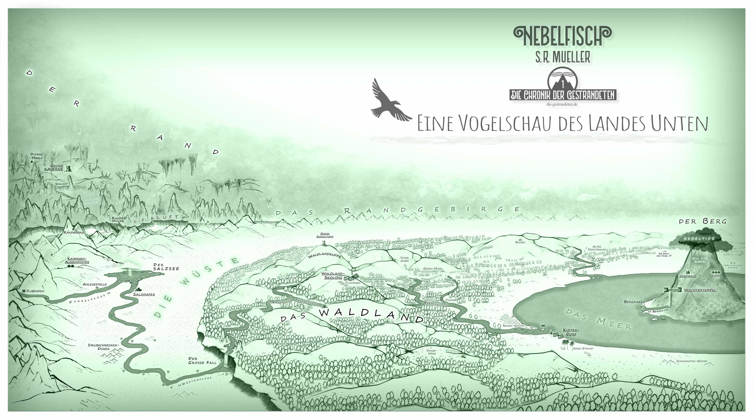 Karte des Landes Unten